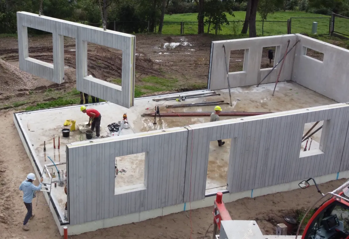 Betona sienas struktūra