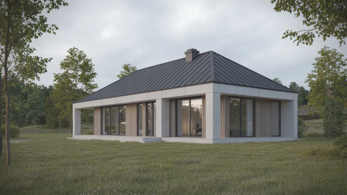 Villa Danne četrslīpju jumts